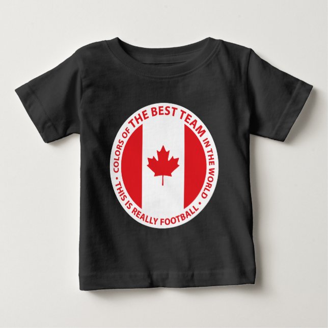 CAMISETA PARA BEBÊ CANADA SHIELD (Frente)