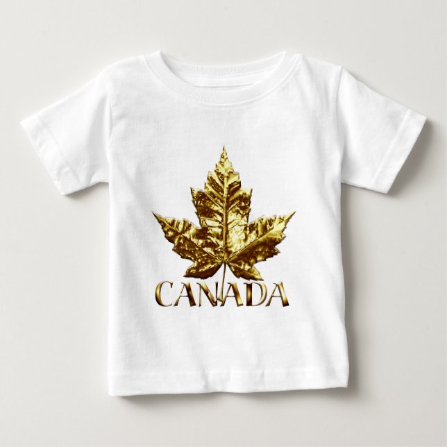 Camiseta Para Bebê Canadá Souvenir Toddler T-shirt Baby Canada Tee (Frente)