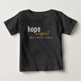 Camiseta Para Bebê cancer de infância de esperança de apoio Baby T-Sh