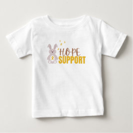 Camiseta Para Bebê cancer de infância. esperança apoio Baby T-Shirt
