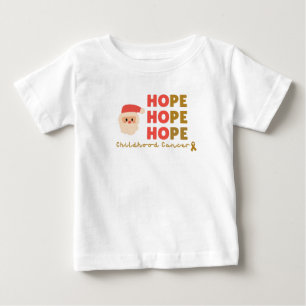 Camiseta Para Bebê cancer de infância papais noeis de Natal Baby T-Sh