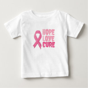 Camiseta Para Bebê Cancer de mama Sensibilização bebê
