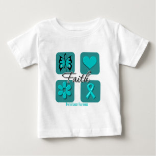 Camiseta Para Bebê Câncer de ovário Faith Inspirations