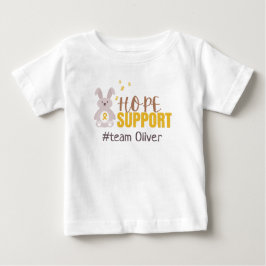 Camiseta Para Bebê cancer infantil. Personalizar #time name Baby T-Sh