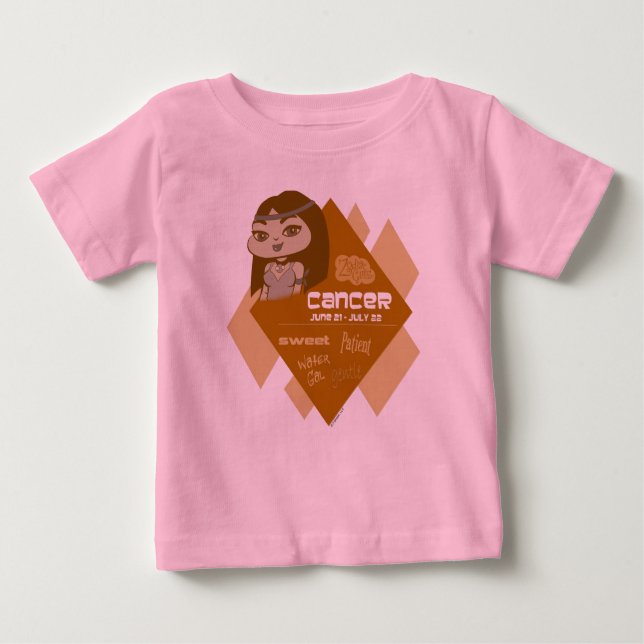 Camiseta Para Bebê Cancer T-Shirt (Frente)