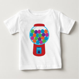 Camiseta Para Bebê Candy Gumball Machine