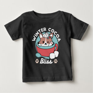 Camiseta Para Bebê Caneca Festiva para Víblias de Férias - Coco de in
