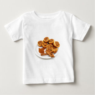 Camiseta Para Bebê Canela Rolls