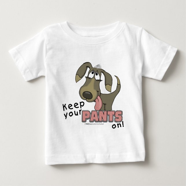 Camiseta Para Bebê Canetas De Cão Em Caneta (Frente)