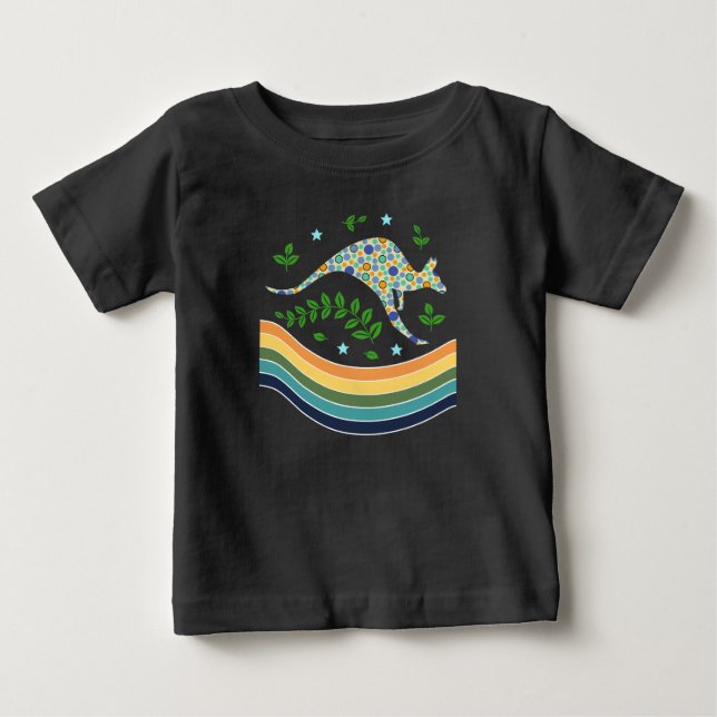 Camiseta Para Bebê canguru (Frente)