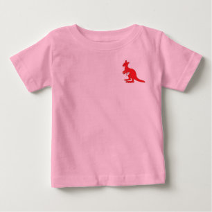 Camiseta Para Bebê CANGURU do jardim zoológico