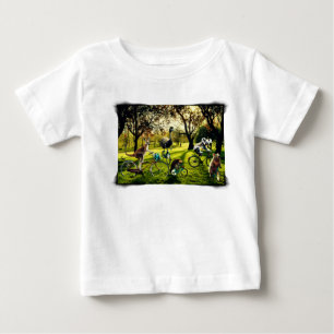 Camiseta Para Bebê Canguru Koala Wombat Emu Ciclismo Engraçado