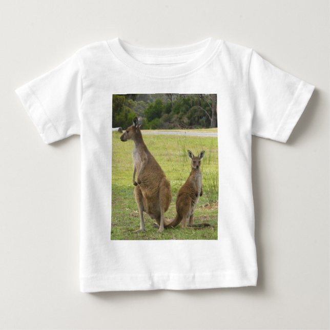 Camiseta Para Bebê Cangurus (Frente)