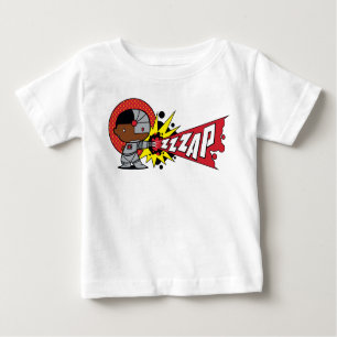 Camiseta Para Bebê Canhão Cibernético de Chibi Cyborg