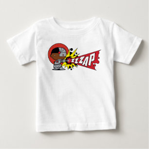 Camiseta Para Bebê Canhão Cibernético de Chibi Cyborg