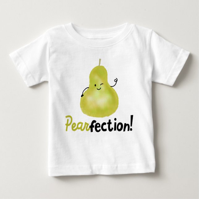 Camiseta Para Bebê Canhão de Pear Positivo - Pearfecção (Frente)