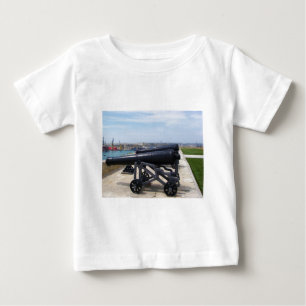 Camiseta Para Bebê Canhões em Malta