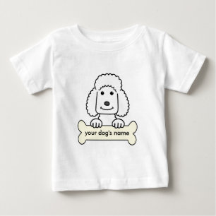 Camiseta Para Bebê Caniche personalizada