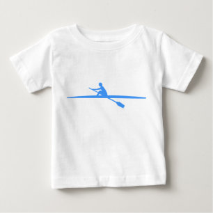 Camiseta Para Bebê Canoagem - Azul Bebê