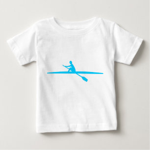 Camiseta Para Bebê Canoagem - Azul-Céu