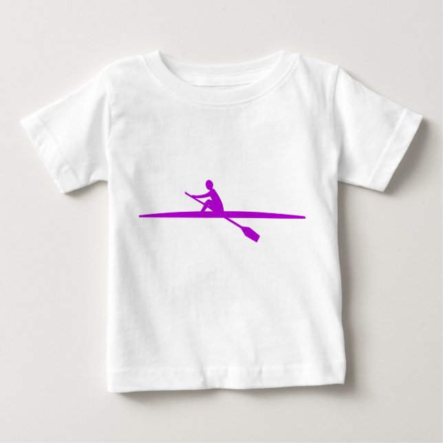 Camiseta Para Bebê Canoagem - Roxo (Frente)
