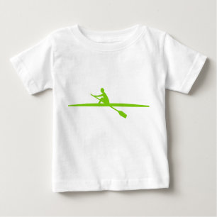 Camiseta Para Bebê Canoagem - Verde marciano