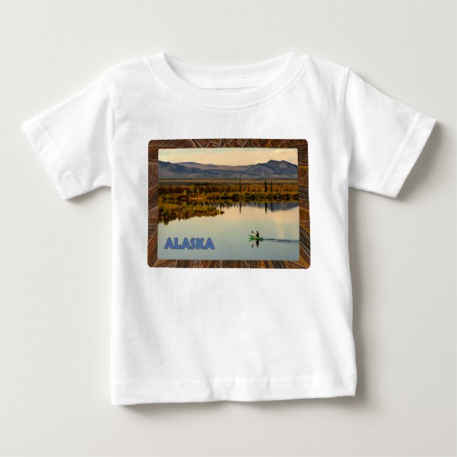 Camiseta Para Bebê Canoe Alaska (Frente)