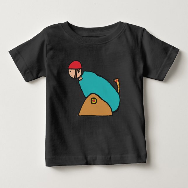 Camiseta Para Bebê Canonball Humano (Frente)
