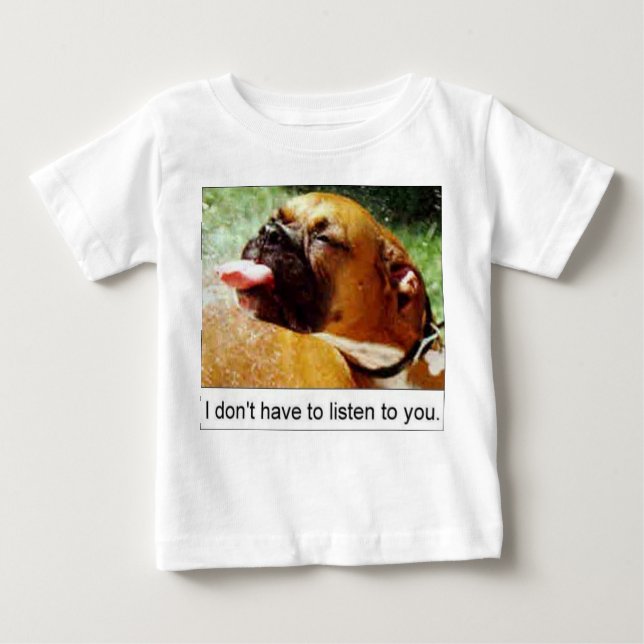 CAMISETA PARA BEBÊ CÃO (Frente)