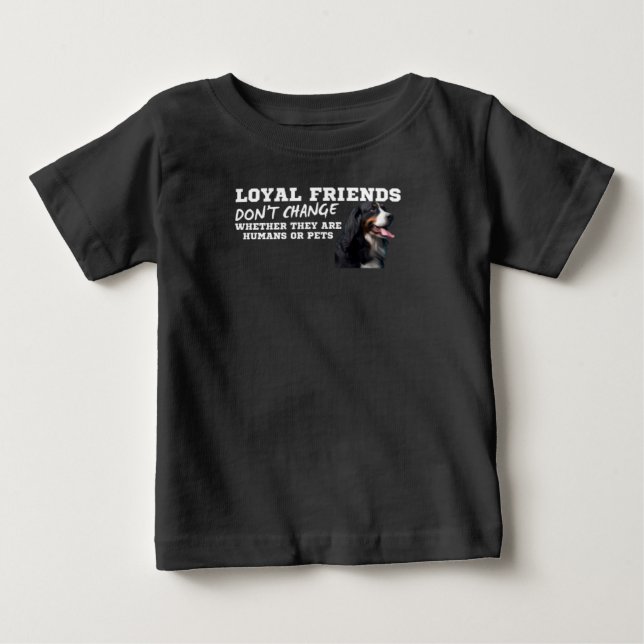 Camiseta Para Bebê cão (Frente)