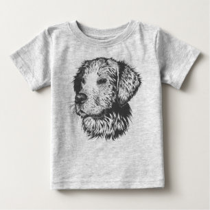 Camiseta Para Bebê cão, cão e cão.