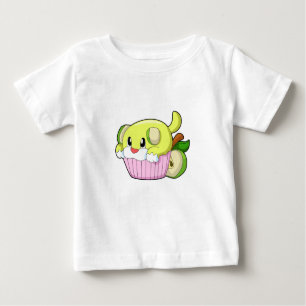 Camiseta Para Bebê Cão com Bolo