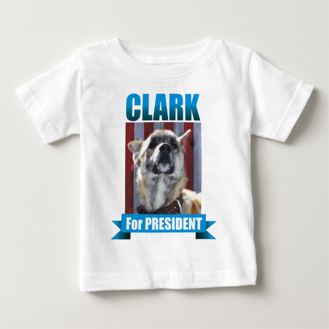 CAMISETA PARA BEBÊ CÃO DE CLARK (Frente)
