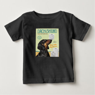 Camiseta Para Bebê Cão de Dachshund
