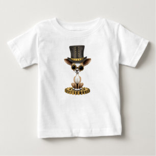 Camiseta Para Bebê Cão de filhote de cachorro bonito da chihuahua de