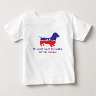 Camiseta Para Bebê Cão de Weiner, Dachshund.