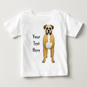 Camiseta Para Bebê Cão do pugilista