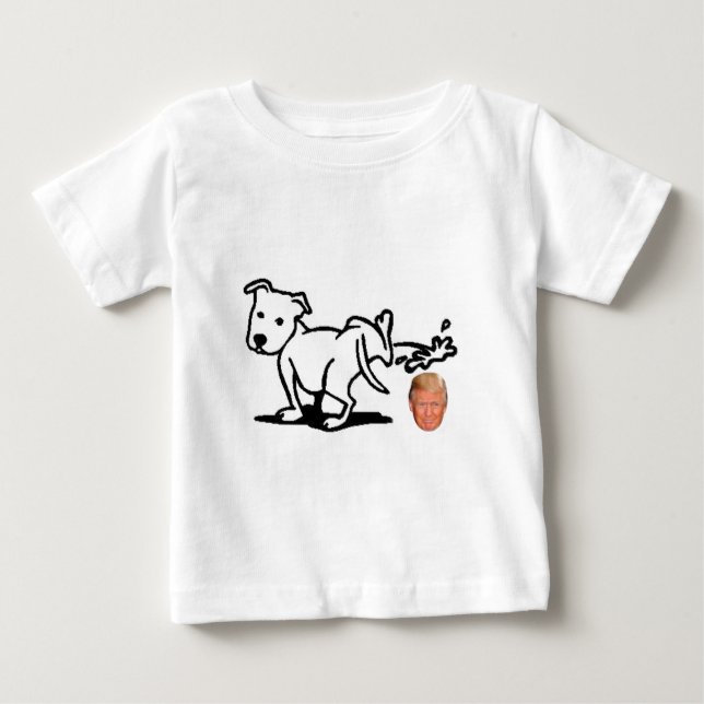 Camiseta Para Bebê Cão do trunfo (Frente)