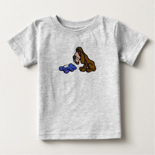 Camiseta Para Bebê Cão Droopy com brinquedo