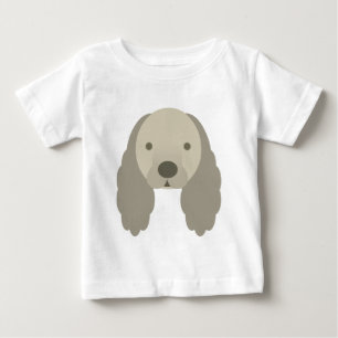 CAMISETA PARA BEBÊ CÃO MUITO DOCE DO CACHORRINHO DE KAWAII COCKER