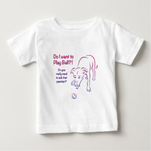 Camiseta Para Bebê Cão tênis