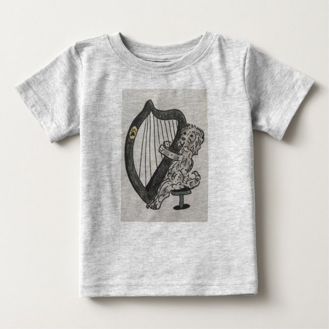 Camiseta Para Bebê Cãozinho Harp (Frente)