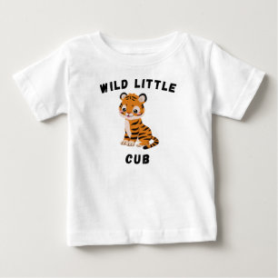 Camiseta Para Bebê Cãozinho Selvagem