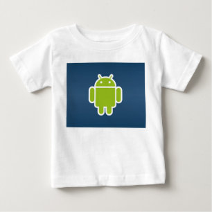 Camiseta Para Bebê Capa longa do Android infantil curta