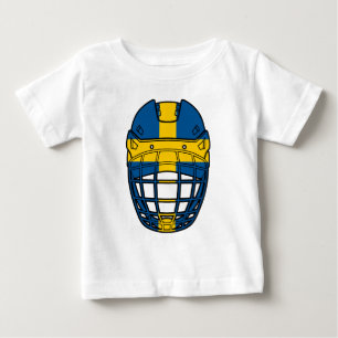Camiseta Para Bebê Capacete de Hóquei no Gelo - Suécia