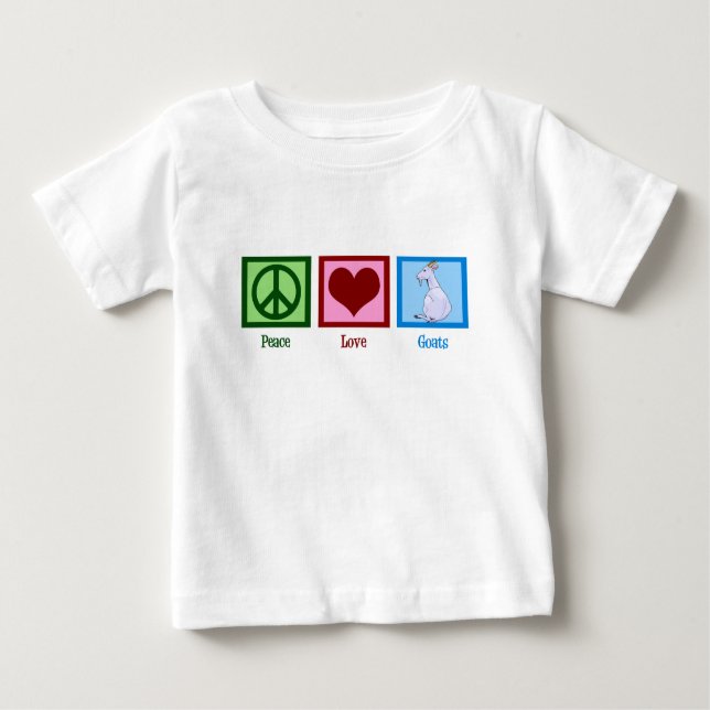 Camiseta Para Bebê Capats de Paz e Amor (Frente)