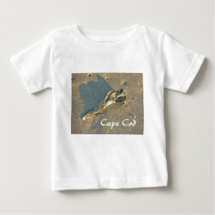 Camiseta Para Bebê Cape Cod Massachusetts - Shell & Surf