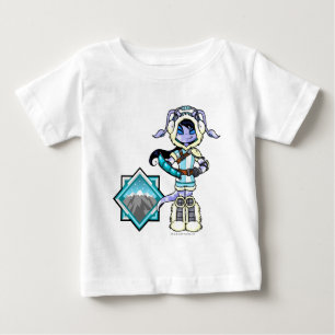 Camiseta Para Bebê Capitão 1 da equipe de Mountatin do terror