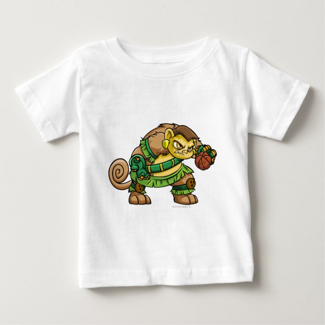 Camiseta Para Bebê Capitão 2 da Equipe da Ilha Misteriosa (Frente)