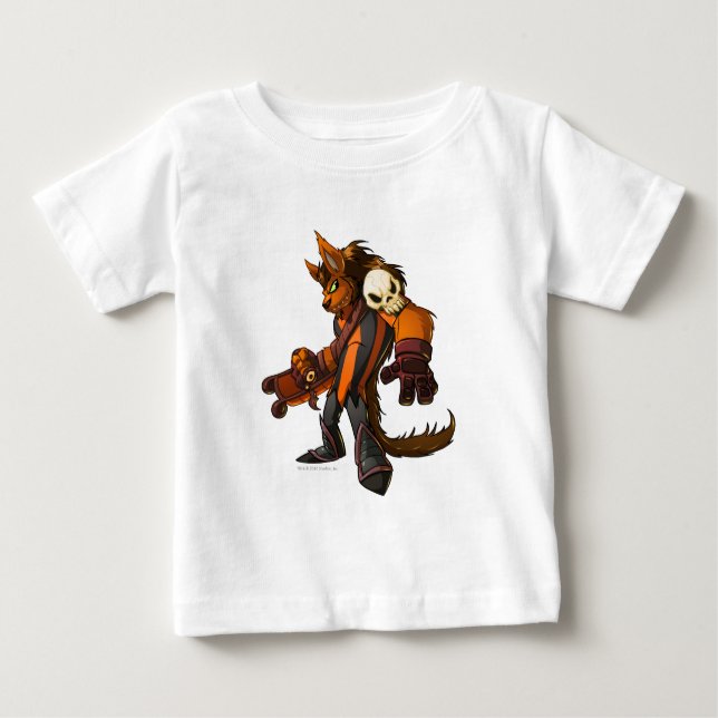 Camiseta Para Bebê Capitão 2 da equipe de Woods Haunted (Frente)